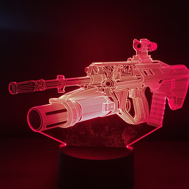 Rifle RGB Night Lights Gamer Decoration