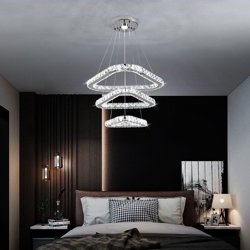 Crystal Led Chandelier Lights Home