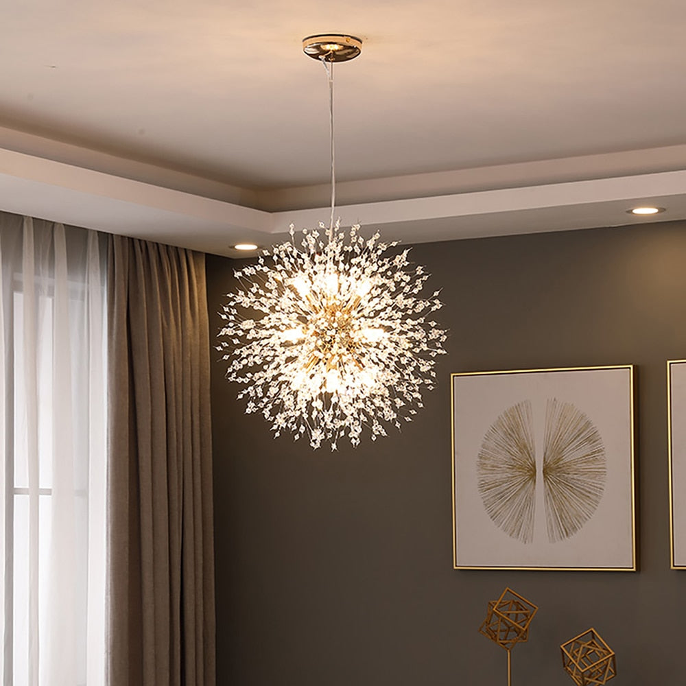 Crystal Dandelion Chandelier Lighting