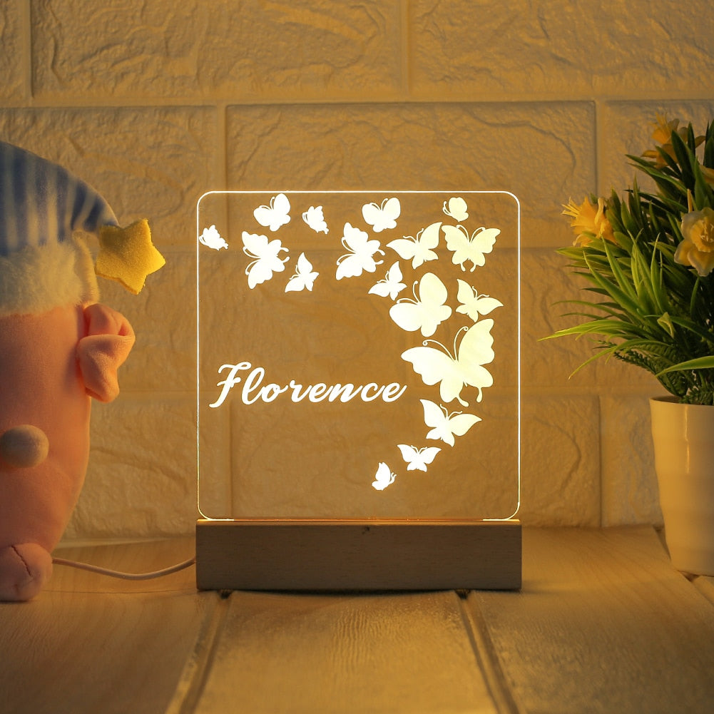 Personalized Night Light USB