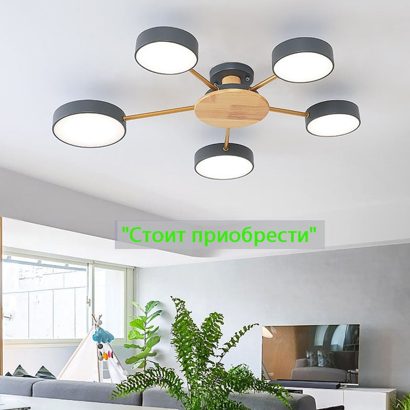 Nordic style living room ceiling