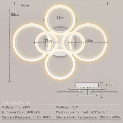 Modern Smart LED Ceiling Lightsn