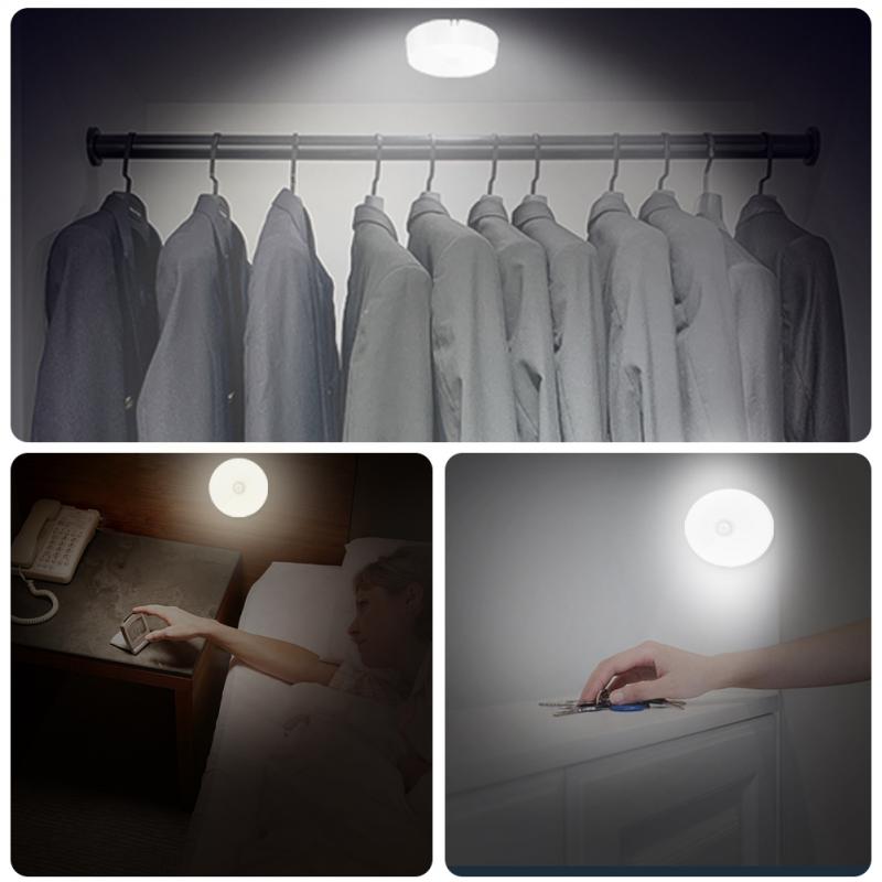 Motion Sensor LED Wireless Night Light Bedroom Lamp