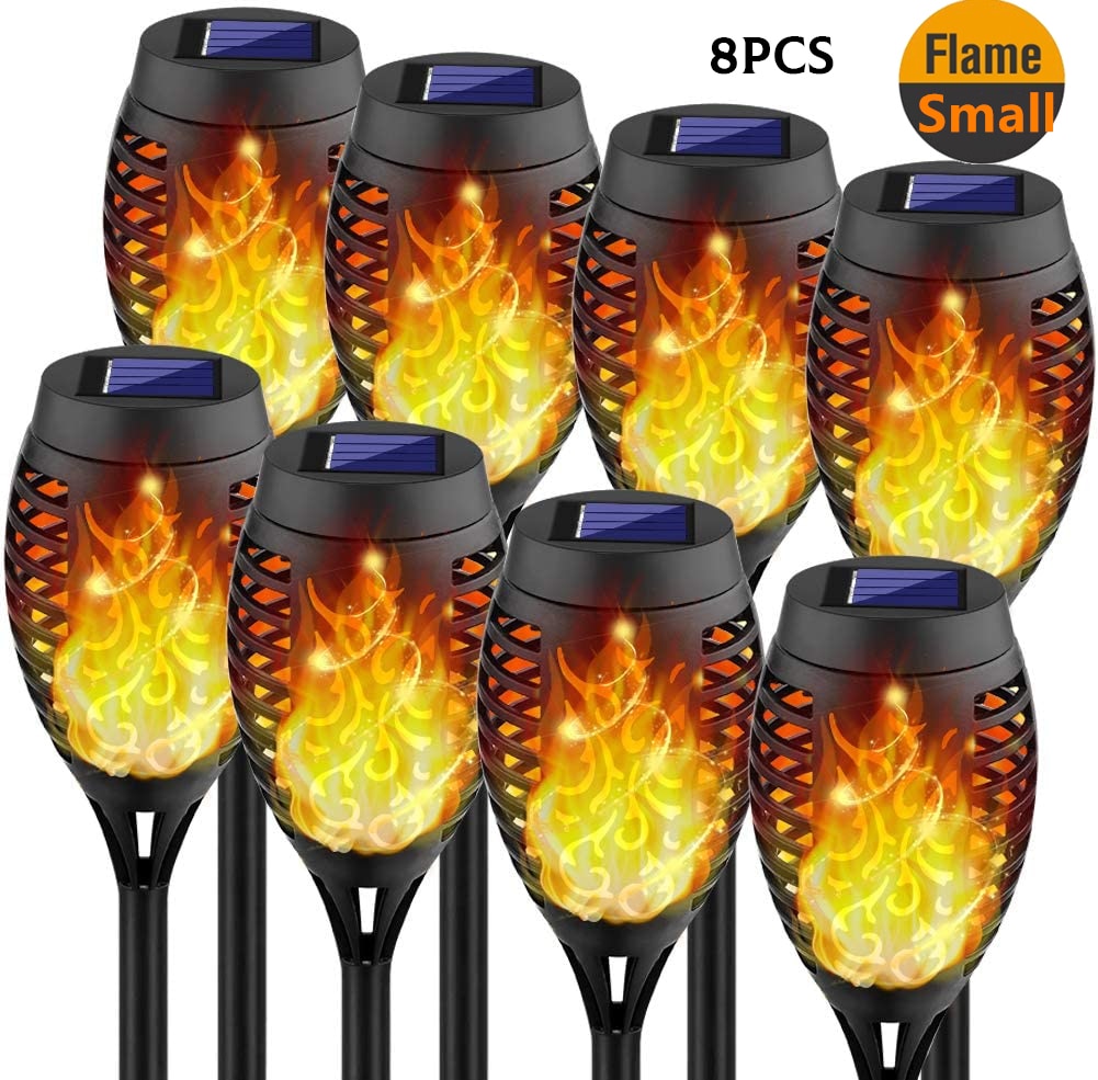 LED Solar Flame Light Garden Lamp