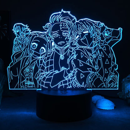 Demon Slayer Anime Tanjiro Lamp Setup