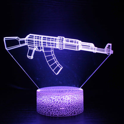 Rifle RGB Night Lights Gamer Decoration