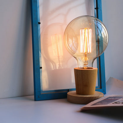 Modern Wood Table Lamp Retro