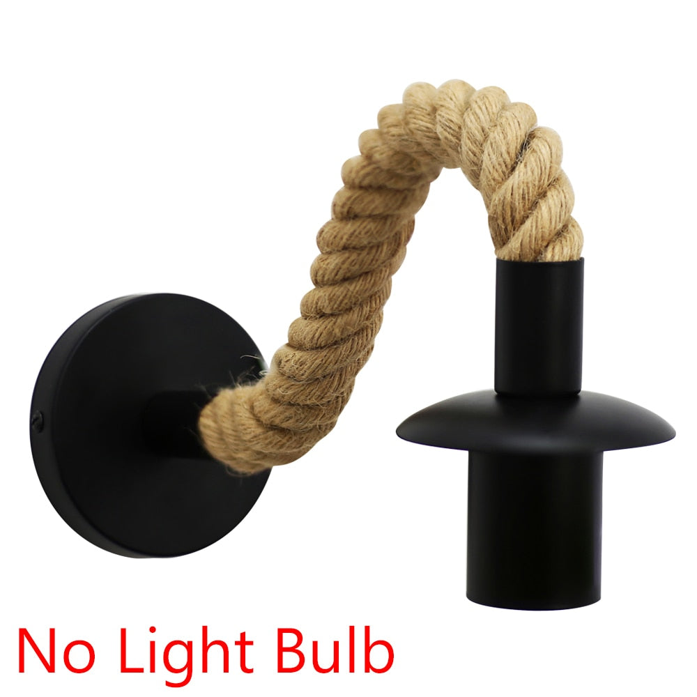 Hemp Rope Sconce Wall Lights