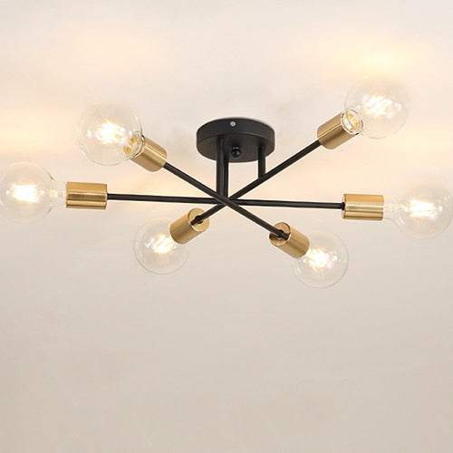 Chandelier Ceiling Lamp Iron Minimalist