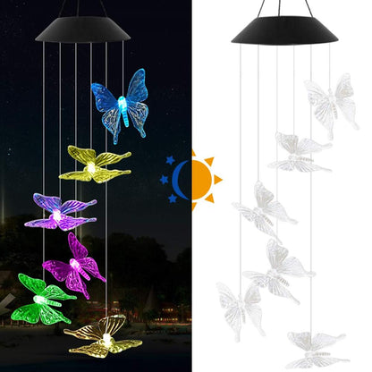 LED Solar Wind Chime Crystal Ball