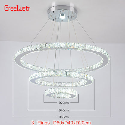 Crystal Led Chandelier Lights Home