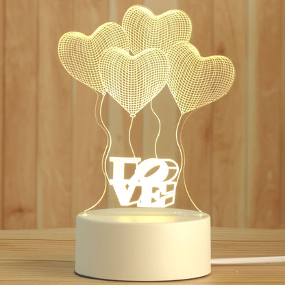 Creative 3D Night Lamp Acrylic Desktop