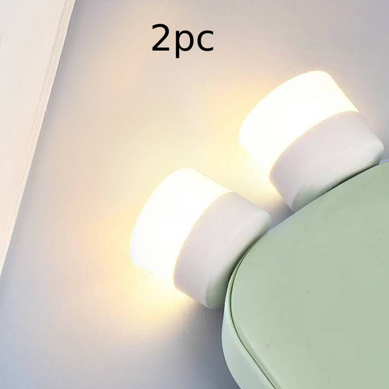 2pieces to 1piece USB Plug Lamp Computer Mobile Power