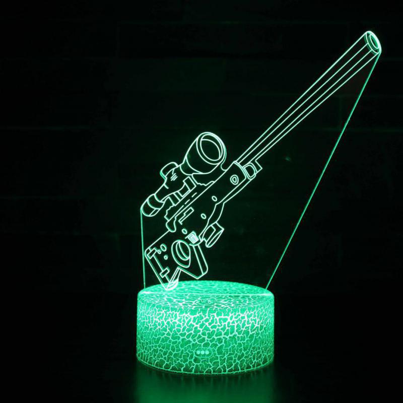 Rifle RGB Night Lights Gamer Decoration