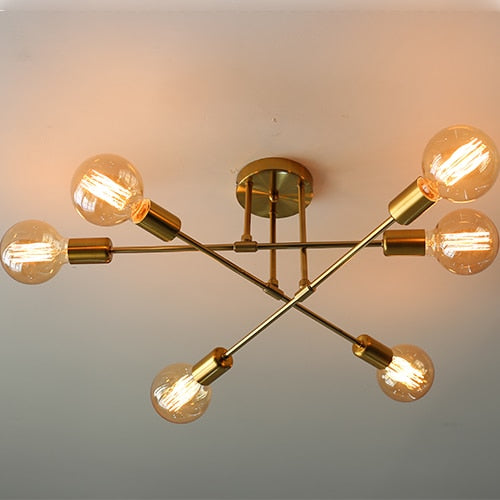 Chandelier Ceiling Lamp Iron Minimalist