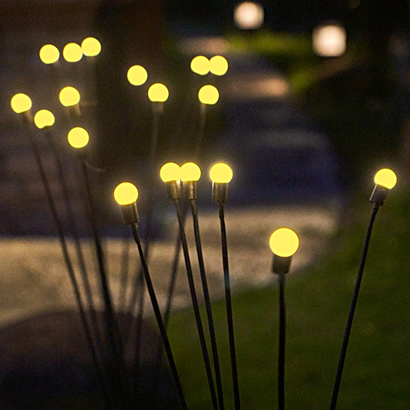 Waterproof LED firefly garden decoration