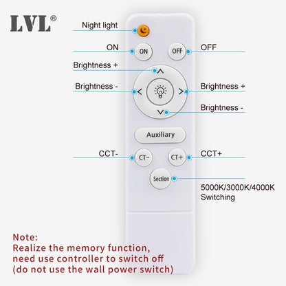 Modern Remote Control Led Ceiling Light Golden