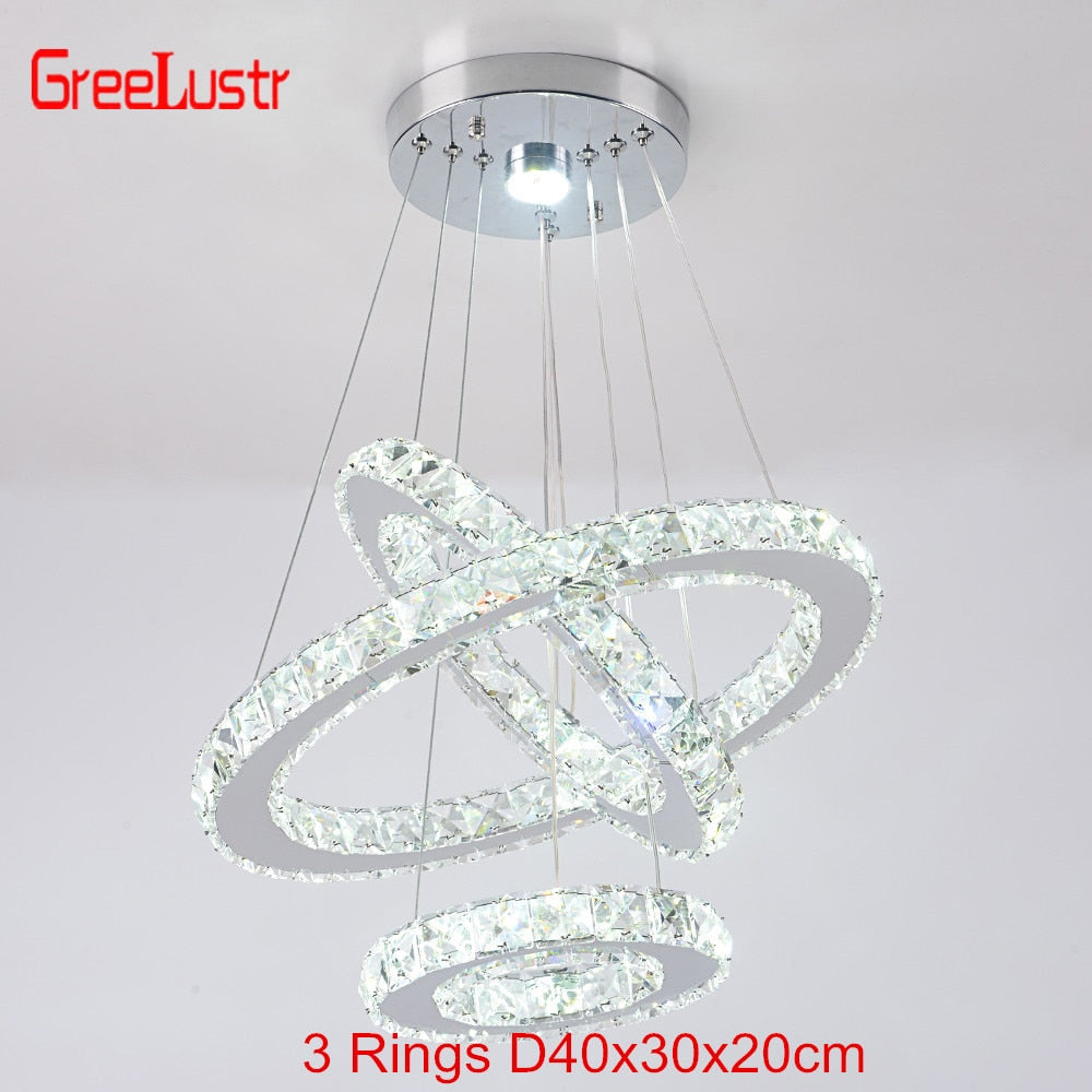 Crystal Led Chandelier Lights Home