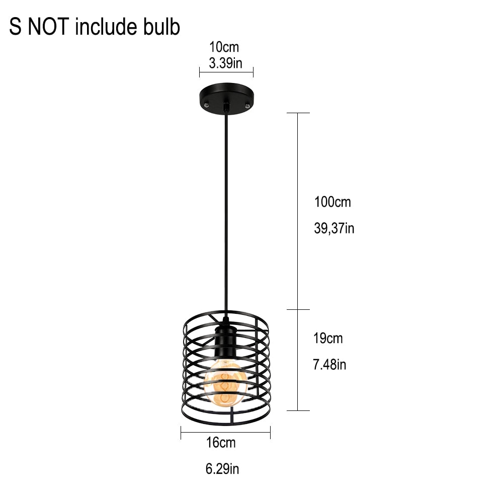 Retro Industrial Pendant Light Nordic