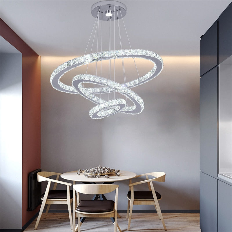 Crystal Led Chandelier Lights Home