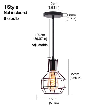 Retro Industrial Pendant Light Nordic