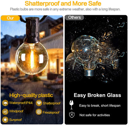 LEDS Solar String Lights Outdoor