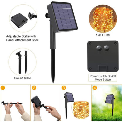 LED Solar Light Outdoor String