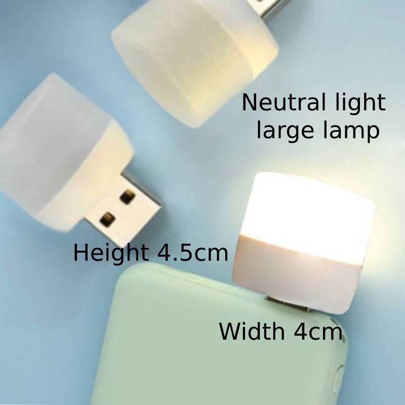 2pieces to 1piece USB Plug Lamp Computer Mobile Power