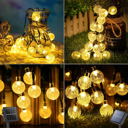 Solar Led Bubble Crystal Ball Light