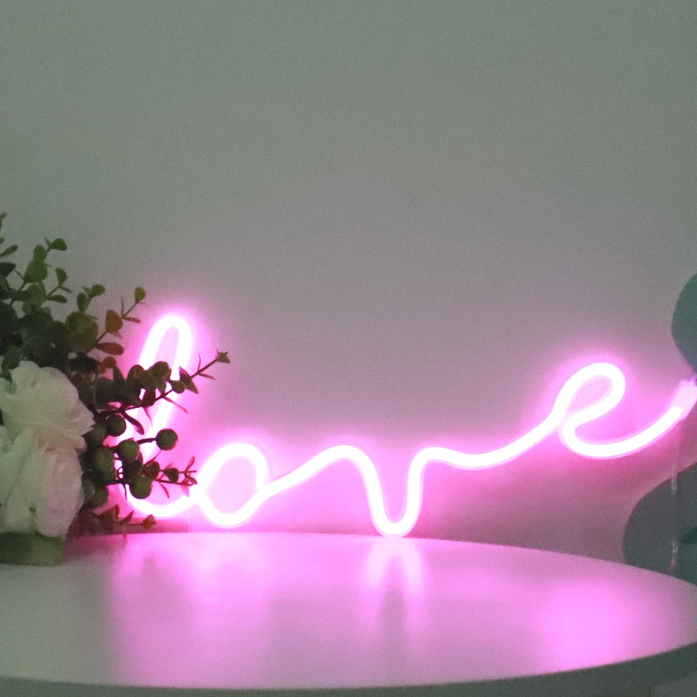 LED Neon Sign Light Lamp Room Decor