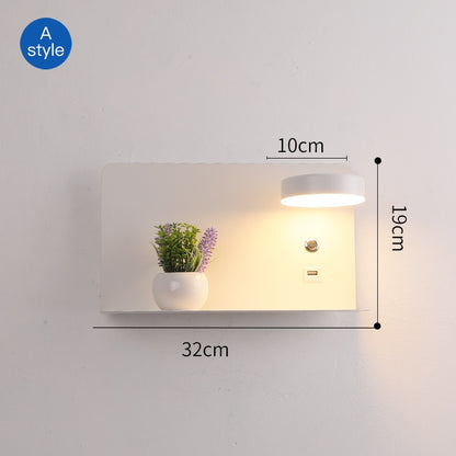 LED Wall Lights With Switch And USB