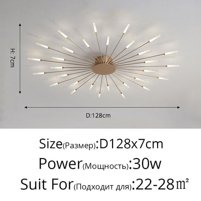 Modern Ceiling Acrylic Lamps Fixture Frame