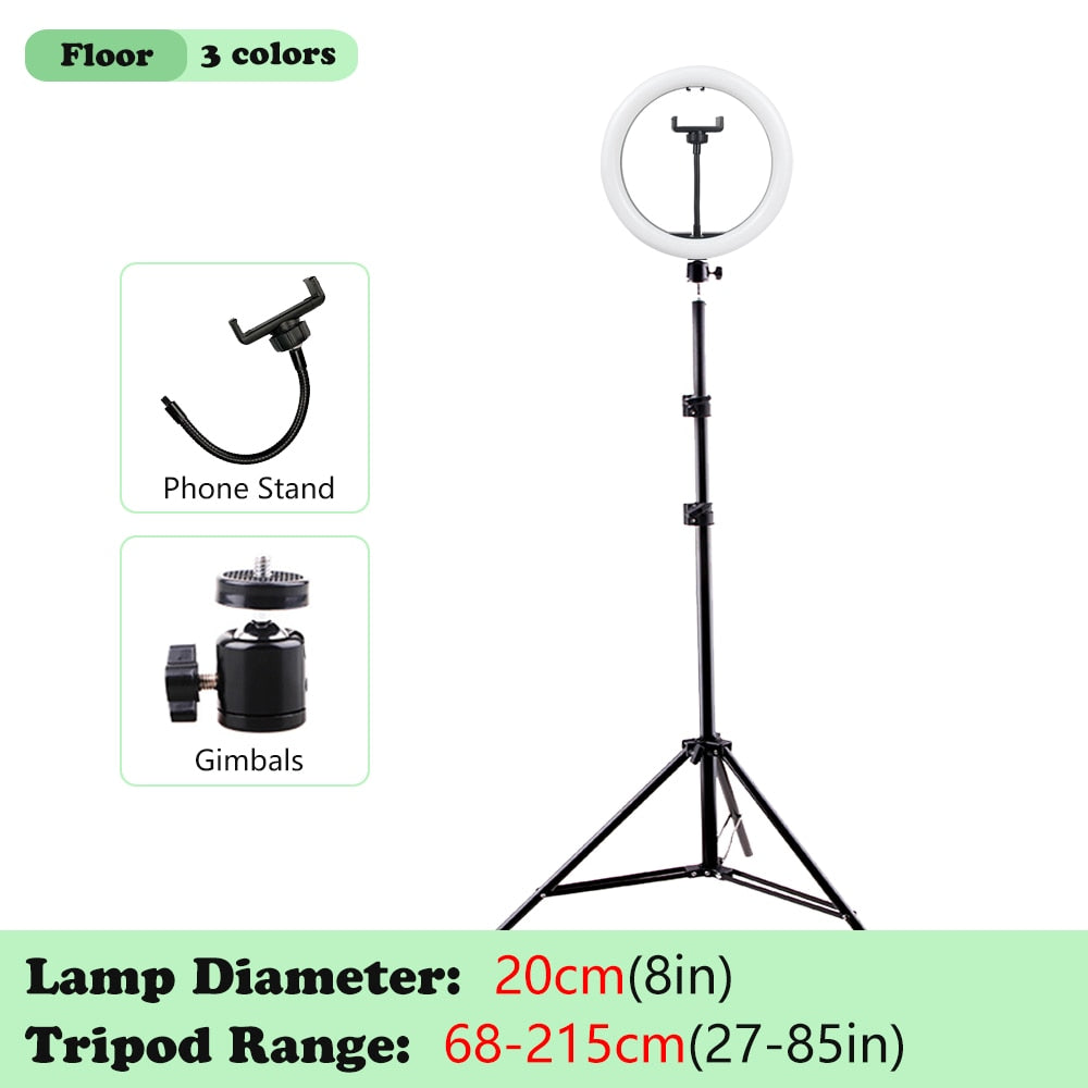 Selfie Ring Lamp Tripod Ring Light