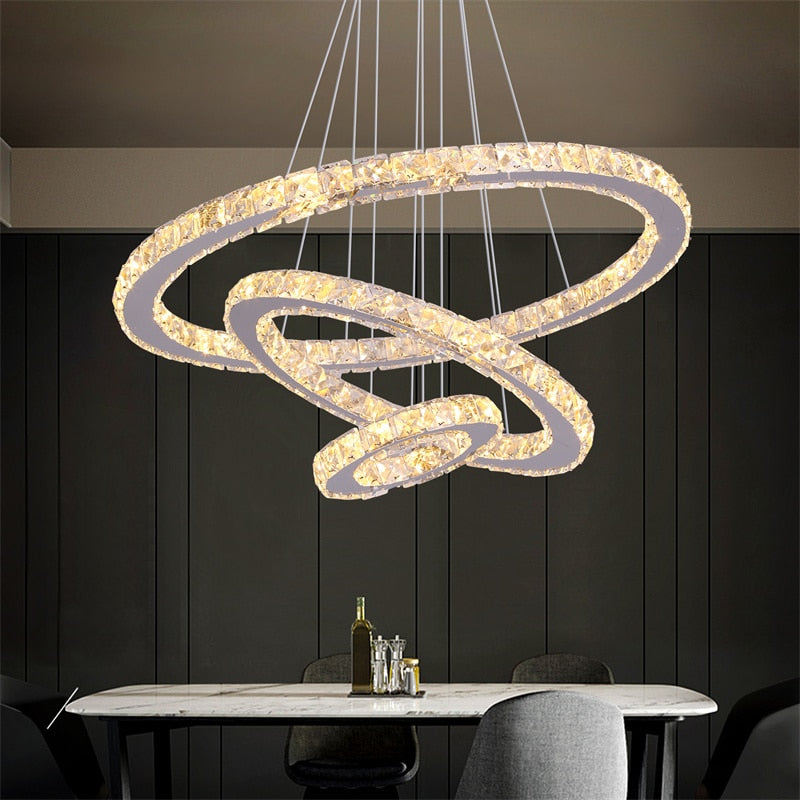 Crystal Led Chandelier Lights Home