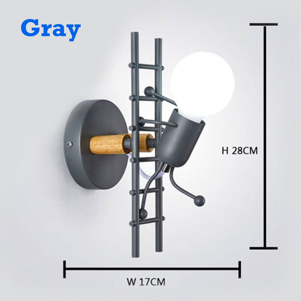 Nodic LED Wall Lamp American Industrial Style Iron