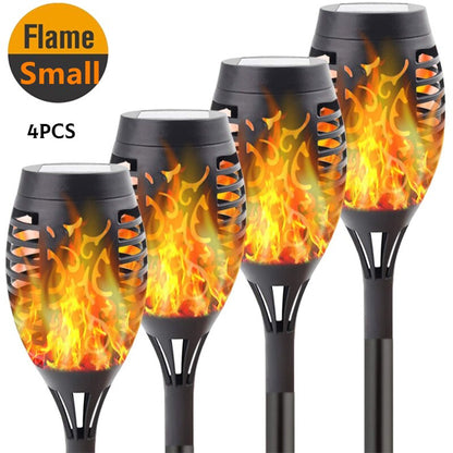 LED Solar Flame Light Garden Lamp