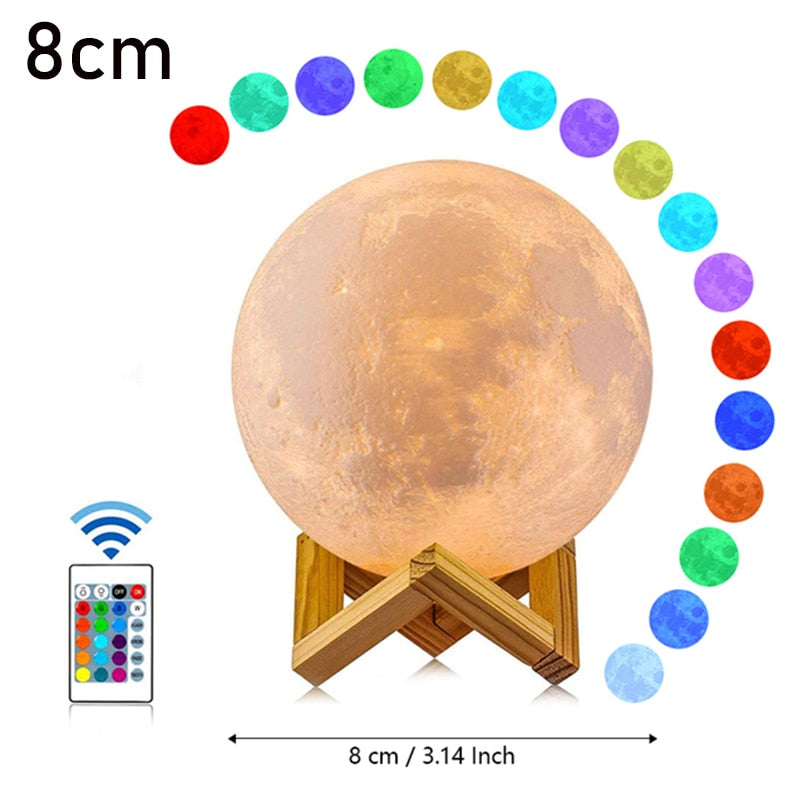 Moon Lamp USB Rechargeable Touch