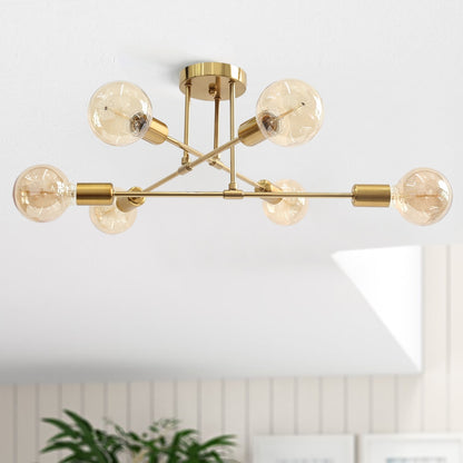 Modern LED Ceiling Lights Industrial Iron Black/Golden Nordic