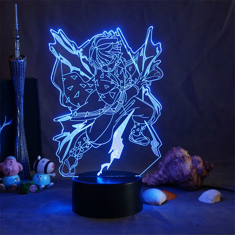 Anime Demon Slayer Acrylic Led