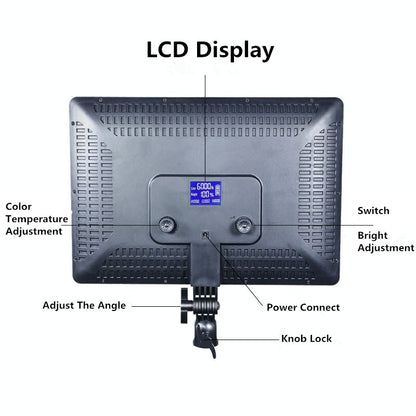 LED Video Light Panel Live Streaming Photo Studio Lamp