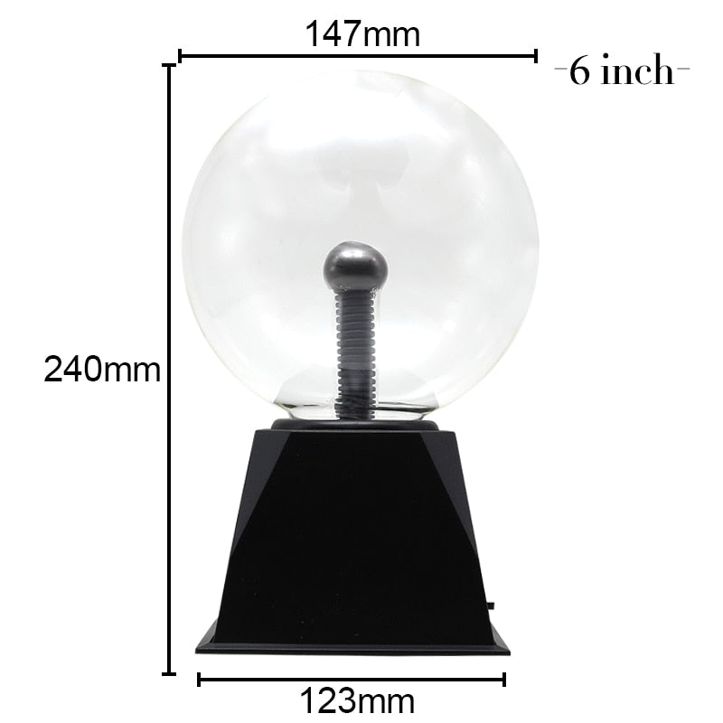 Novelty Lighting Magic Plasma Ball Lamp 3/4/5/6 Inch Night Light