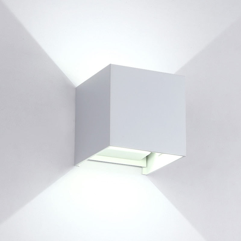 LED Wall Light Adjustable 12W IP65 Square Waterproof