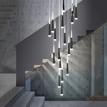 LED Chandelier Staircase Long Pendant Lamp