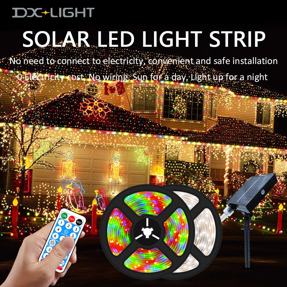 Solar Led Light Strip Outdoor Lights