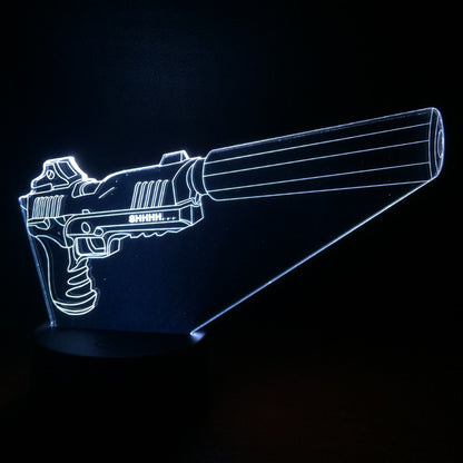 Rifle RGB Night Lights Gamer Decoration