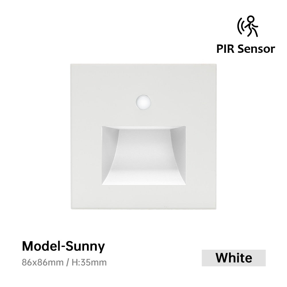 Recessed Wall Light Led Sensor Light