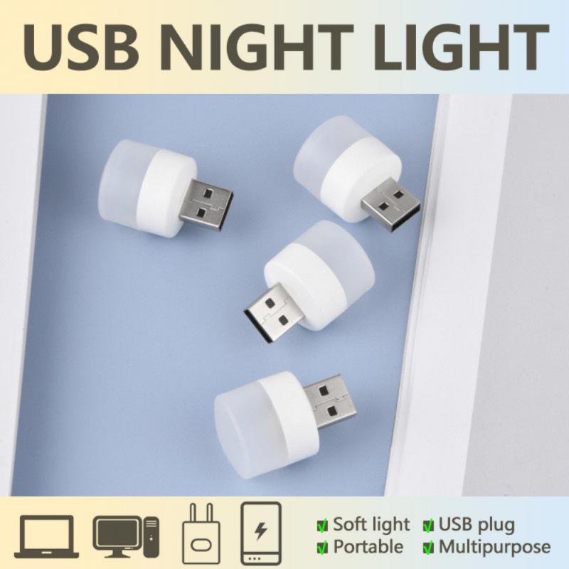 USB Plug Lamp Computer Mobile Power Charging