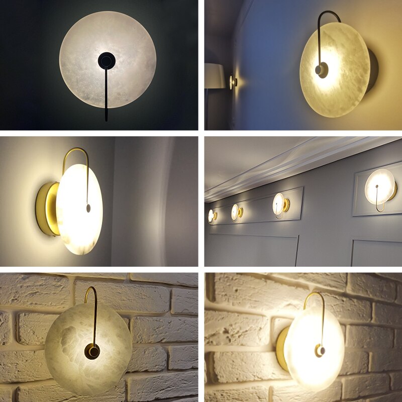 Modern Marble Led wall bedroom Lamp