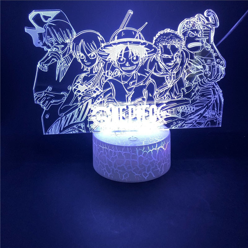 3D LED Illusion Table Lamp Touch Optical Action Figure