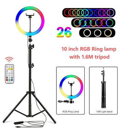 Ring Lamp with tripod Dimmable Selfie